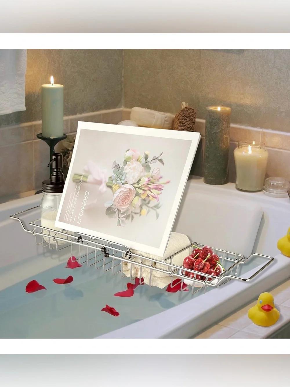 NIB STAINLESS STEEL SHOWER CADDY